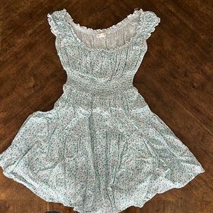 Blue and white flowered dress, size xs, purchased from Aeropostale